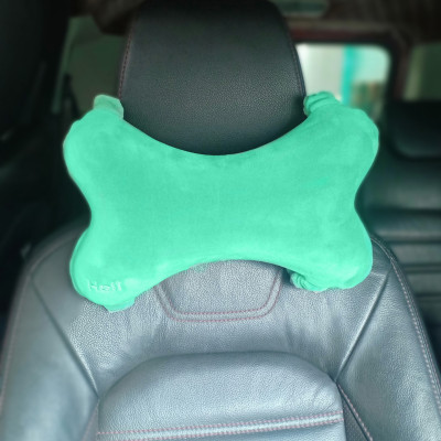 Gối foam khúc xương Heli đa chức năng-30x18x10cm - ( Gối tựa đầu xe hơi, đi xe máy cho bé)