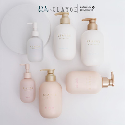 Dầu gội và dầu xả CLAYGE SR - chiết xuất đất sét làm sạch và dưỡng ẩm