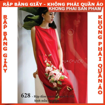 Rập giấy A0 mã 628 (BẢN VẼ) rập đầm sát nách