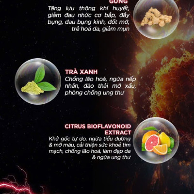 DMAXX thức uống bổ sung vitamin năng lượng không đường DAMODE 85 gói màu đỏ mỗi gói 2,2gr