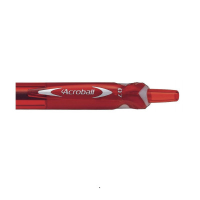 Bút Bi Bấm 1.0 mm Pilot Acroball - Mực Đỏ - BAB-15M-R-BG