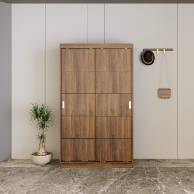 HAPPY FURNITURE , Tủ treo quần áo cửa lùa - RUNI , TCL_005 , 120cm x 60cm x 203cm