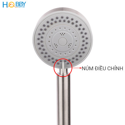 Vòi hoa sen cầm tay 5 chế độ inox 304 có dây sen Hobby Home Decor BST1