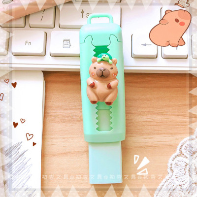 Bút Gôm Cao Su Kéo Đẩy Dễ Dàng  Hình Dễ Thương, Gôm Tẩy Siêu Sạch Kích Thước 2.5*8cm Có Móc Treo Chìa Khóa