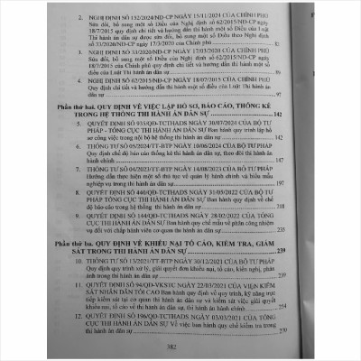 Sách Luật Thi Hành Án Dân Sự - Quy Định Chi Tiết và Văn Bản Hướng Dẫn Thi Hành - V2502D
