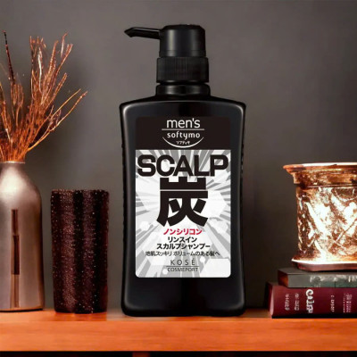 Dầu Gội Đầu Nam Chiết Xuất Than Hoạt Tính Kosé Softymo Men