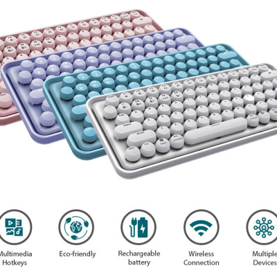 Bàn phím cơ không dây Rapoo Ralemo Pre 5 RA | Kết nối Bluetooth / Wireless 2.4ghz | Pin 4000mAh | Bảo hành 1 năm | Hàng Chính Hãng