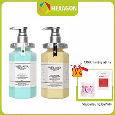 Dầu gội xả phục hồi đa tầng nấm Truffle Weilaiya hương nước hoa -chăm sóc toàn diện, giúp da đầu trở lại trạng thái khỏe khoắn và trẻ trung - tặng kèm ví da bò cao cấp