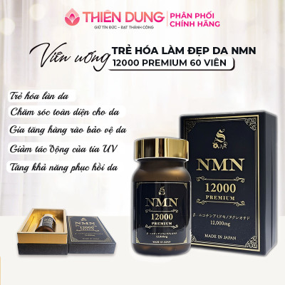 Viên Uống Trẻ Hoá Và Chăm Sóc Sức Khoẻ Toàn Diện NMN 12000 Premium 60 Viên