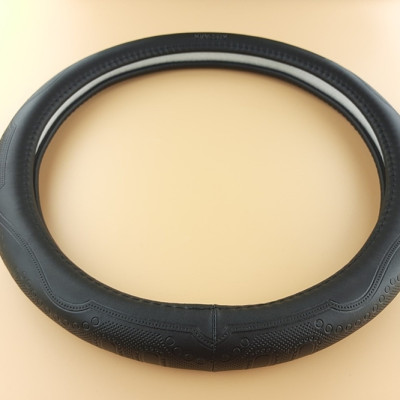 Bọc vô lăng cao cấp Macsim mã L611 chất liệu da thật - Khâu tay 100% size M màu đen