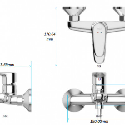 Vòi Sen Tắm Nóng Lạnh Inax BFV-1113S-4C - Hàng chính hãng