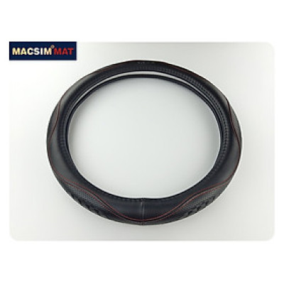 Bọc vô lăng cao cấp Macsim mã L38T mới chất liệu da thật - Khâu tay 100% phù hợp các loại xe