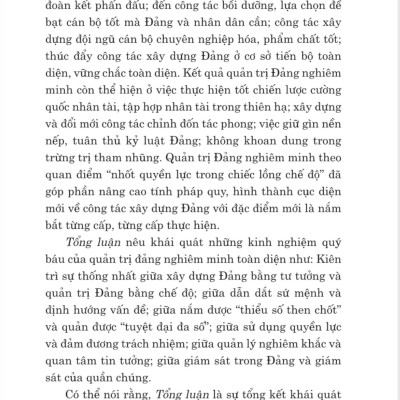 Quản trị Đảng nghiêm minh toàn diện. Thành tựu và kinh nghiệm trong công tác tổ chức và xây dựng Đảng Cộng sản Trung Quốc từ sau đại hội XVIII
