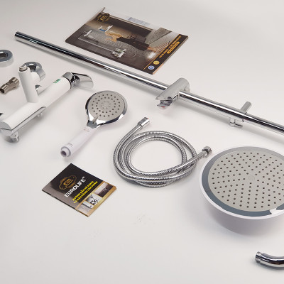 Bộ sen cây tắm đứng nóng lạnh Eurolife EL-S905 (Trắng bạc)