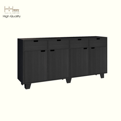 HAPPY FURNITURE , ALVA - Tủ lưu trữ 4 cửa mở 4 ngăn kéo , TCM_214 , 180cm x 40cm x 86cm DxRxC