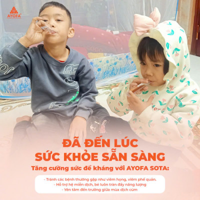 1 vỉ 5 ống 10ml Ayofa Sota bảo vệ hô hấp