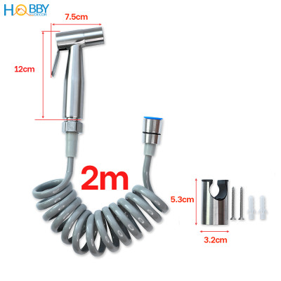 Bộ vòi xịt rửa vệ sinh toilet có dây sen lò xo Hobby Home Decor VSR2