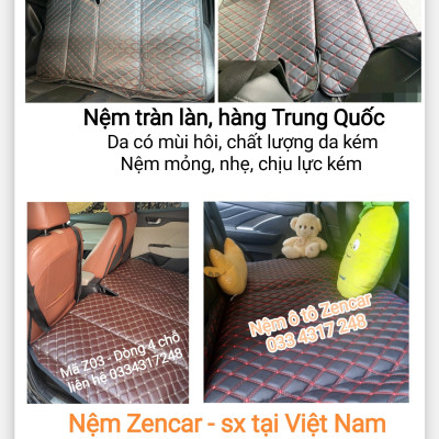 [Chính hãng] Nệm ngủ ô tô, nệm xe hơi 5 chỗ, nệm ô tô 5 chỗ, giường nệm ô tô, nệm ô tô gấp gọn