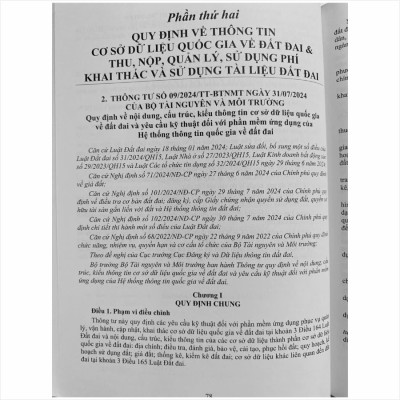 Sách Quy Định Mới Về Hồ Sơ Địa Chính, Cấp Giấy Chứng Nhận Quyền Sử Dụng Đất, Quyền Sở Hữu Tài Sản Gắn Liền Với Đất, Thống Kê, Kiểm Kê Đất Đai Và Lập Bản Đồ Hiện Trạng Sử Dụng Đất - V2483D