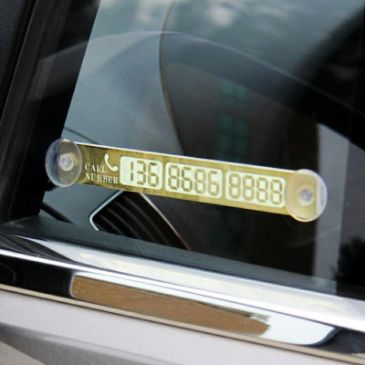 Bảng ghi số trên ô tô tự động phát sáng khi trời tối, miếng hít dính chắc chắn TÂM LUÂN Chổi lau tẩm dầu - Hàng chính hãng