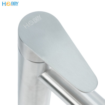 Vòi chậu rửa mặt lavabo lạnh thân cao inox 304 Hobby home decor LBL7