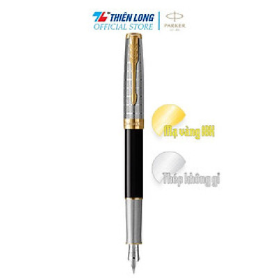 Bút máy cao cấp Parker SON Metal Black GT18k GB-2119784 - Mạ vàng 18K