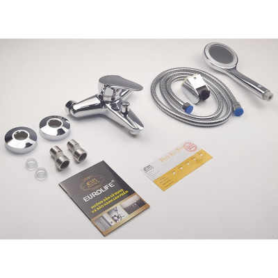 Củ sen nóng lạnh Đồng mạ Chrome Eurolife EL-LOT01 (Trắng bạc)