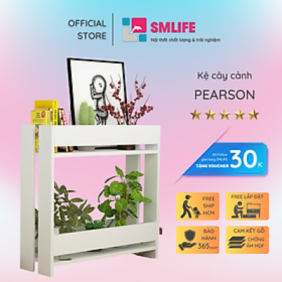 Kệ gỗ trang trí cây cảnh SMLIFE Pearson