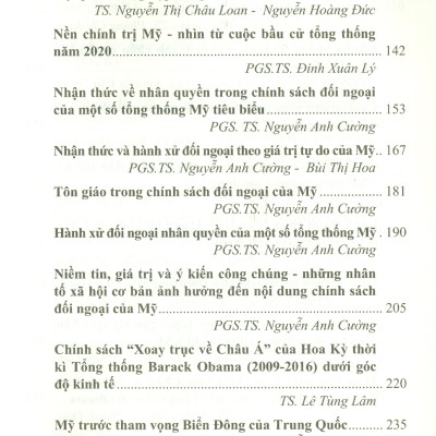 Hoa Kỳ - Chính Trị, Can Dự Và Quan Hệ