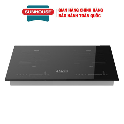 Combo Bếp điện từ đôi Sunhouse mama MMB-88HL + Máy hút mùi Sunhouse SHB6118i, Hàng chính hãng - Bảo hành tại nhà