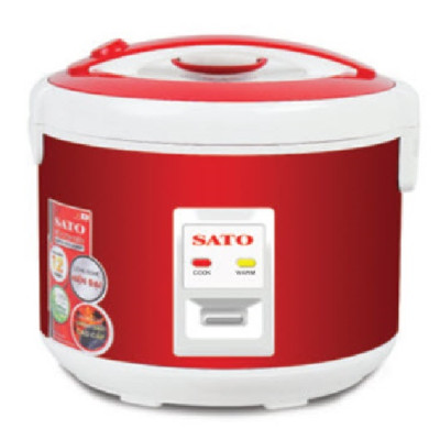 Nồi Cơm Điện SATO 30S021 3.0L - Lòng nồi bằng hợp kim nhôm phủ chống dính cao cấp, an toàn cho sức khỏe - Miễn phí vận chuyển toàn quốc -Hàng chính hãng