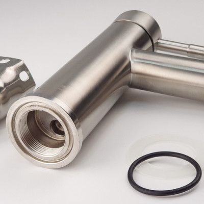 Vòi lavabo nóng lạnh Inox SUS 304 Eurolife EL-1202 (Trắng vàng)