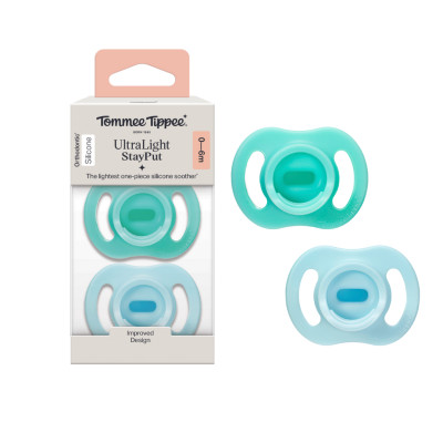 COMBO Ty Ngậm Silicon Siêu Nhẹ Tommee Tippee Ultra Light 0-6m & Bình Sữa PPSU Ty Siêu Mềm Tự Nhiên Tommee Tippee 150ml