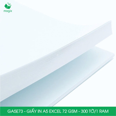 Combo 5 ram Giấy in đơn hàng A5 Excel 72 gsm - Giấy in văn phòng