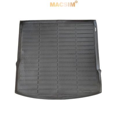 Thảm lót cốp xe ô tô Volkswagen Teramont X - Nhãn hiệu Macsim chất liệu nhựa TPE cao cấp màu đen