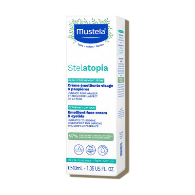 Kem Dưỡng Da Mặt Cho Trẻ Sơ Sinh Và Em Bé Da Chàm Thể Tạng Mustela (40ml)