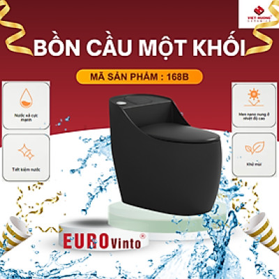 BỒN CẦU MỘT KHỐI EUROVINTO CAO CẤP MÃ 168B