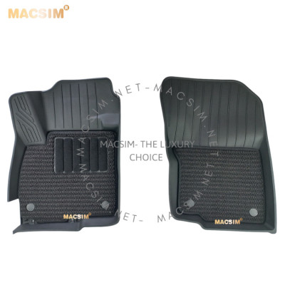 Thảm lót sàn ô tô 2 lớp cao cấp dành cho xe Mitsubishi Outlander 2013-2022 nhãn hiệu Macsim 3w chất liệu TPE