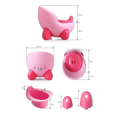 Ghế Bô Cho Bé Đi Vệ Sinh Có Tựa Lưng,Chân Đế Chống Trượt,Có Ngăn Chứa Dễ Tháo Lắp Cọ Rửa