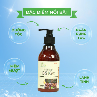 Dầu Gội Đầu Chiết Xuất Bồ Kết Công Nghệ Sinh Học ECOHOME 250ml Giúp Tóc Dưỡng Ẩm Mượt Mà Hương Thơm Lâu