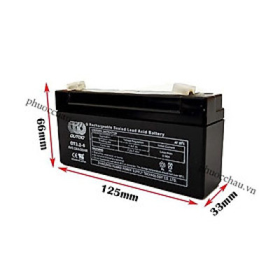 Ắc quy lưu điện Outdo OT3.2-6 6V - 3.2AH dùng cho cân điện tử, đồ chơi trẻ em