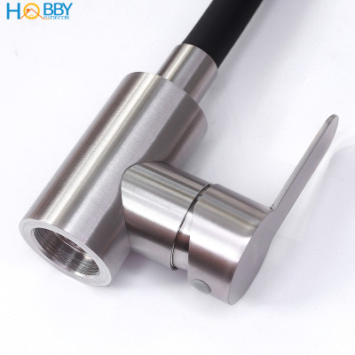 Vòi rửa chén bát nóng lạnh xoay 360 độ inox 304 Hobby home decor VTM1