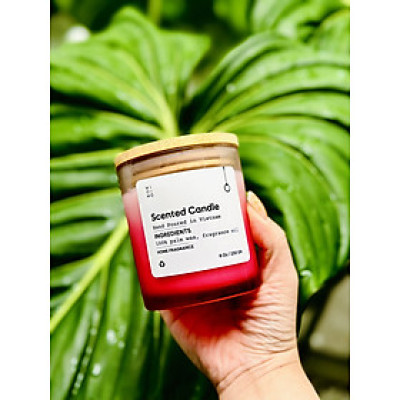 Nến thủy tinh ombre đỏ 230g