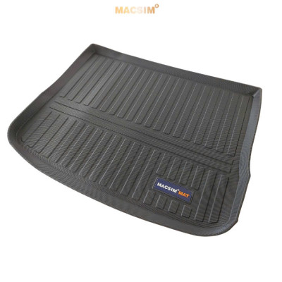 Thảm lót cốp(hn) xe ô tô VOLKSWAGEN TIGUAN (2013-2016) nhãn hiệu Macsim chất liệu TPV cao cấp màu đen(101)