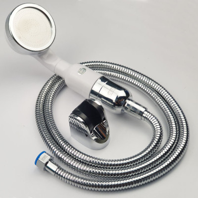 Bộ tay dây sen siêu tăng áp lõi lọc Nano Eurolife EL-109SH-N (Trắng bạc)