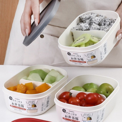 Hộp cơm trưa có vách chia ngăn Nakaya 650ml - Hàng nội địa Nhật Bản nhập khẩu chính hãng