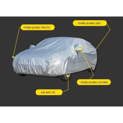 Bạt Phủ Xe Ô Tô Kia Morning, Soluto, Cerato, Seltos, K3, Rondo, Optima, Sorento, Sedona, Chất Liệu Bạt Tráng Nhôm 3 lớp