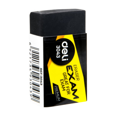 Gôm Tẩy 2B Deli, 40×22×12Mm, Đen - 1 Viên - E3043