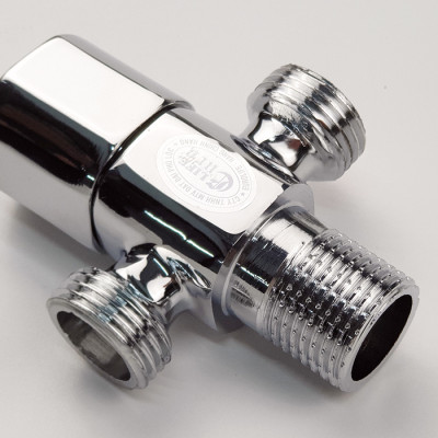 Van T chia giảm áp và khóa 2 đường nước Eurolife EL-X20 (Trắng bạc)