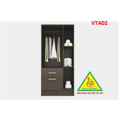 Tủ quần áo thiết kệ hiện đại - Tủ quần áo gỗ MDF VTA02